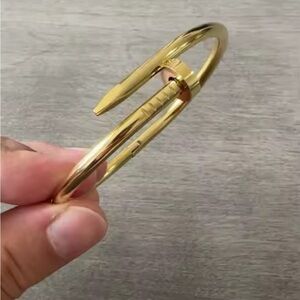 Just Un Clou Nail Gold Bangle Bracelet